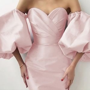 Balloon sleeve dress